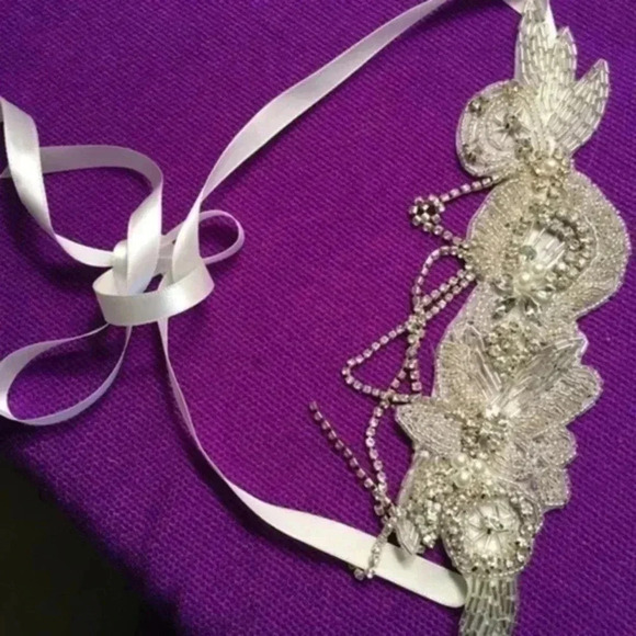 COPY - bridal head band one size - Picture 8 of 8